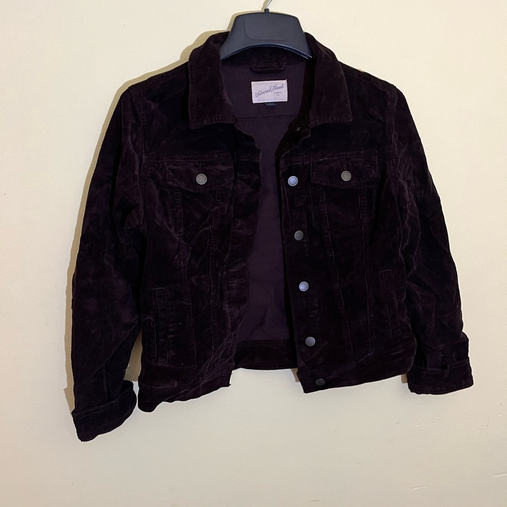 Universal Thread Deep Brown Corduroy Jacket